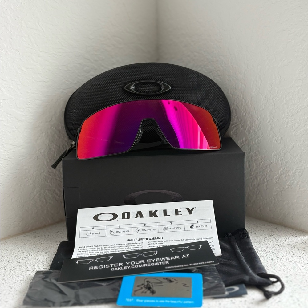 Oakley Sutro Ti Titanium Purple/Orange Lens